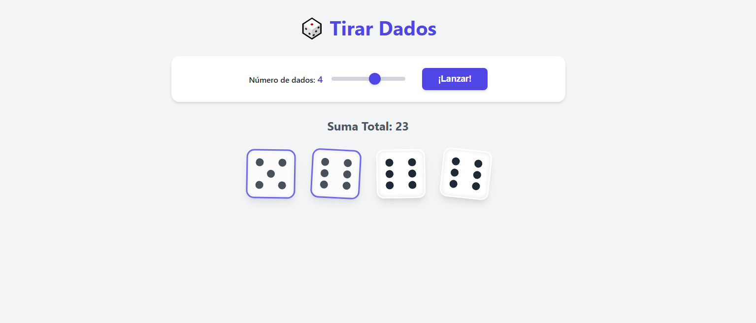 Juego de dados interactivo